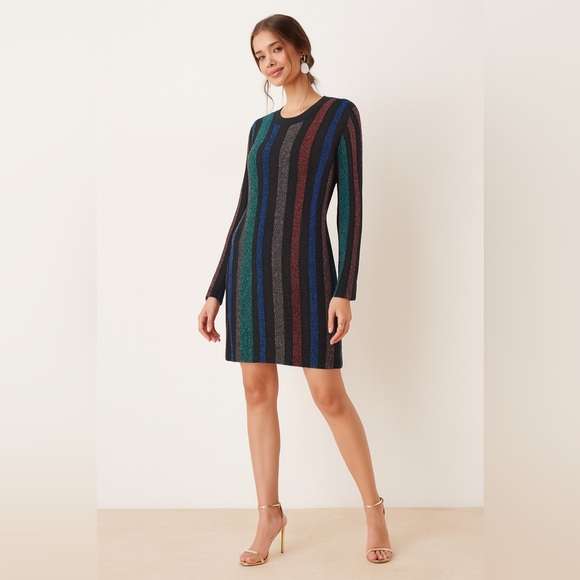 Ted Baker Dresses & Skirts - Ted Baker shimmer Striped Glitter Dress